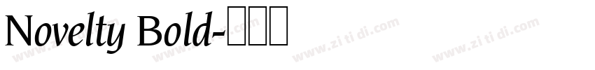 Novelty Bold字体转换